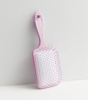 New Look Lilac Iridescent Gem Paddle Hair Brush